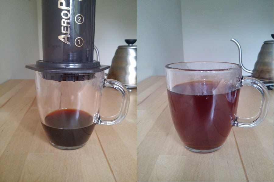 Normal-Espresso AeroPress Result